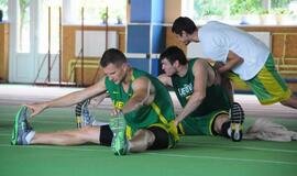 Lietuvos rinktinės krepšininkai treniruojasi Klaipėdoje