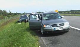 Automagistralėje į avariją pateko "Audi"