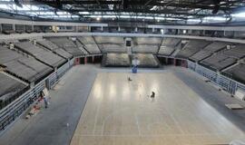 Baigiama statyti Klaipėdos arena (vidus)
