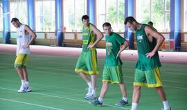 Lietuvos rinktinės krepšininkai treniruojasi Klaipėdoje