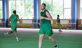 Lietuvos rinktinės krepšininkai treniruojasi Klaipėdoje