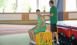 Lietuvos rinktinės krepšininkai treniruojasi Klaipėdoje