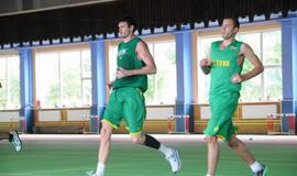 Lietuvos rinktinės krepšininkai treniruojasi Klaipėdoje