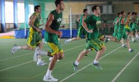 Lietuvos rinktinės krepšininkai treniruojasi Klaipėdoje