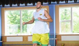 Lietuvos rinktinės krepšininkai treniruojasi Klaipėdoje