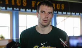 Lietuvos rinktinės krepšininkai treniruojasi Klaipėdoje