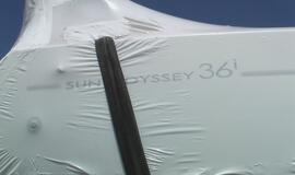 Uostamiestyje - naujutėlaitės jachtos