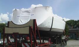 Uostamiestyje - naujutėlaitės jachtos