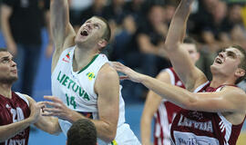 Lietuvos krepšininkai draugiškose rungtynėse nugalėjo latvius