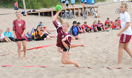 Paplūdimyje karaliavo Klaipėdos rankininkai