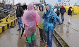 Vėjuotas ir šlapias Klaipėdos šeštadienis