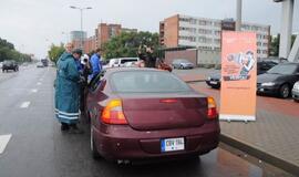 Neptūniečiai tikrino vairuotojų blaivumą