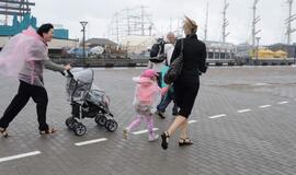 Vėjuotas ir šlapias Klaipėdos šeštadienis