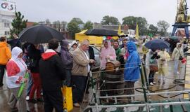 Vėjuotas ir šlapias Klaipėdos šeštadienis