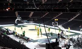 Pirmasis Šarūno Jasikevičiaus metimas buvo taiklus (video)