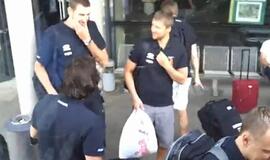 Rinktinė atvyko į Maskvą (video)