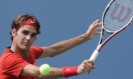 Penkiskart "US Open" čempionas šveicaras Rogeris Federeris Niujorke pateko į aštuntfinalį