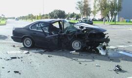 Avarija Jūrininkų ir Taikos prospektų sankryžoje