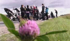 Motociklų susidūrimas prie Jakų žiedo