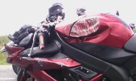 Motociklų susidūrimas prie Jakų žiedo