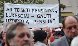 Už pensiją kovoja ir jauni, ir seni