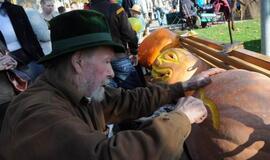 Derliaus šventėje Kretingoje - moliūgai milžinai