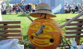 Derliaus šventėje Kretingoje - moliūgai milžinai