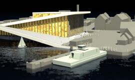 Naujojo muzikinio teatro prie vandens vizualizacija