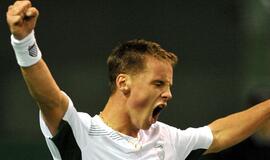 Ričardas Berankis pasaulio reitinge - 114-as,  Laurynas Grigelis - 205-as