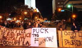 Los Andžele policija suėmė keletą akcijos "Užimk Volstritą" rėmėjų