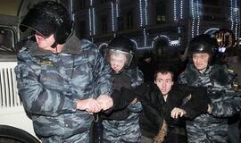 Maskvoje surengta demonstracija prieš Vladimirą Putiną