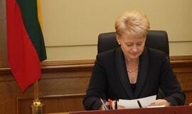 Prezidentė pasirašė 2012 m. valstybės biudžetą