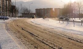 Žiema į darbą pašaukė kelių valytojus