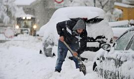 Italijoje daugėja šalčio aukų
