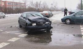 Per susidūrimą išsiskleidė 4 oro pagalvės