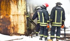 Ugniagesiai skubėjo į gaisrą Klaipėdos centre