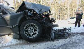 Klaipėdos rajone jaunuolis sudaužė BMW