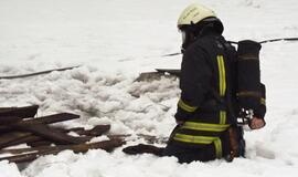 Ugniagesiai skubėjo į gaisrą Klaipėdos centre