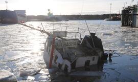 Uoste ties krantine nuskendo žemsiurbė