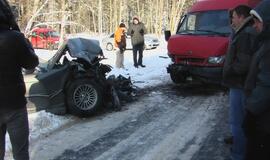 Klaipėdos rajone jaunuolis sudaužė BMW
