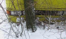 Autobuso avarija kelyje Plikiai-Jokūbavas