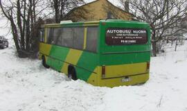 Autobuso avarija kelyje Plikiai-Jokūbavas