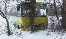Autobuso avarija kelyje Plikiai-Jokūbavas