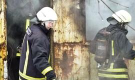 Ugniagesiai skubėjo į gaisrą Klaipėdos centre