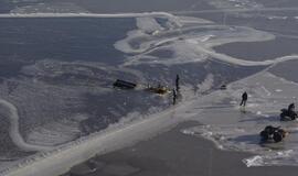 Nekasdieniai vaizdai iš pasieniečių sraigtasparnio