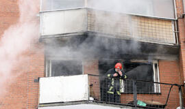 Vilniuje degė butas šeštame namo aukšte