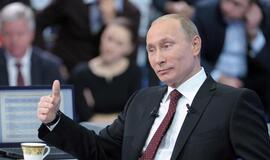 Vis daugiau rusų savo balsą ketina atiduoti už Vladimirą Putiną