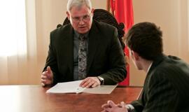 Jaunieji konservatoriai susitiko su Klaipėdos meru