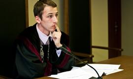 Moksleiviai įsijautė į teismo procesą