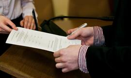 Moksleiviai įsijautė į teismo procesą